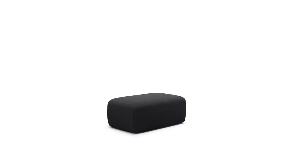 Pufs Torretta P standard Auduma numurs: Aragon 99, · Melns · 102 × 43 × 62 cm