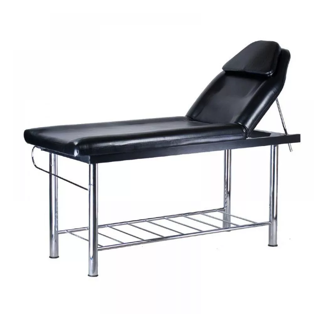 Kosmetologu kušete BW-260 · Melns · 64 × 185 × 64 cm