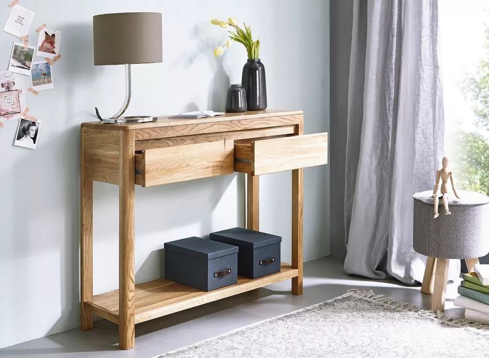 Kosmētikas galds Gialo 23 · Ozols · 90 × 78 × 33 cm