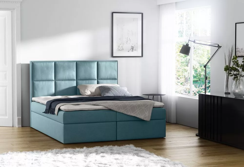 Gulta Galaxy Premium standard ar stelāžu Guļamvietas platums: 120 cm, Guļamvietas garums: 200 cm, · Tirkīzs · 120 × 213 