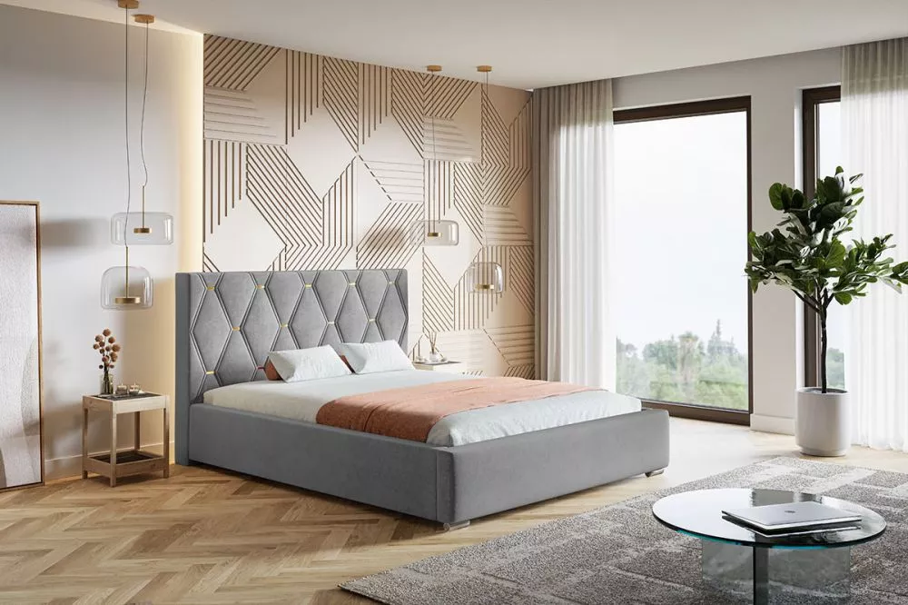 Gulta Top 8 Premium standard ar stelāžu Guļamvietas platums: 180 cm, Guļamvietas garums: 200 cm, stelāžas tips: koka, · 