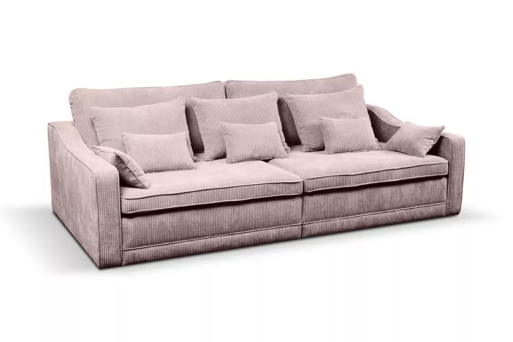Dīvāns Evora bigsofa Standard · Rozā · 137 × 276 × 92 cm