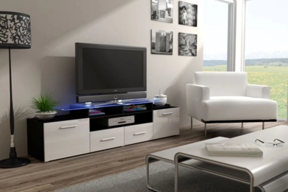 TV tumba Evora RTV ar LED · 194 × 39 × 38 cm