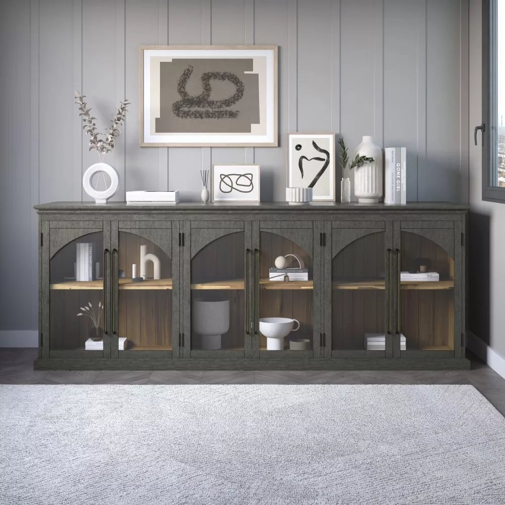 Kumode Avola AV2294-96 · Tumši pelēks · 244 × 43 × 91.5 cm