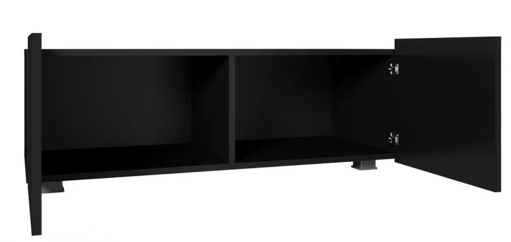 TV tumba Calabrini C RTV · Melns · 100 × 43 × 37 cm