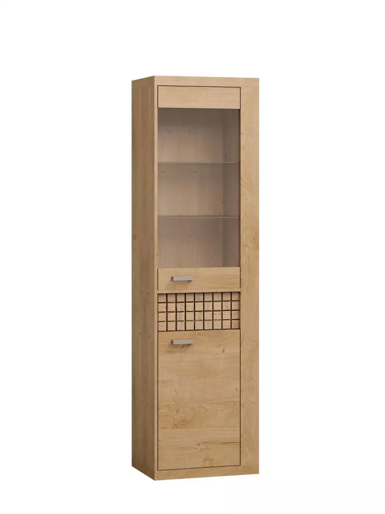 Grāmatu skapis Natural N4 · Ribbeck ozols · 57 × 40.5 × 200.5 cm