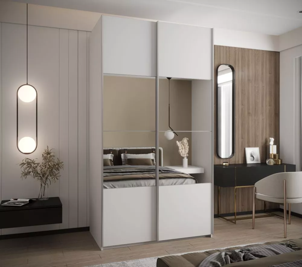 Skapis Lux 4 · Balts · 140 × 61 × 245.5 cm