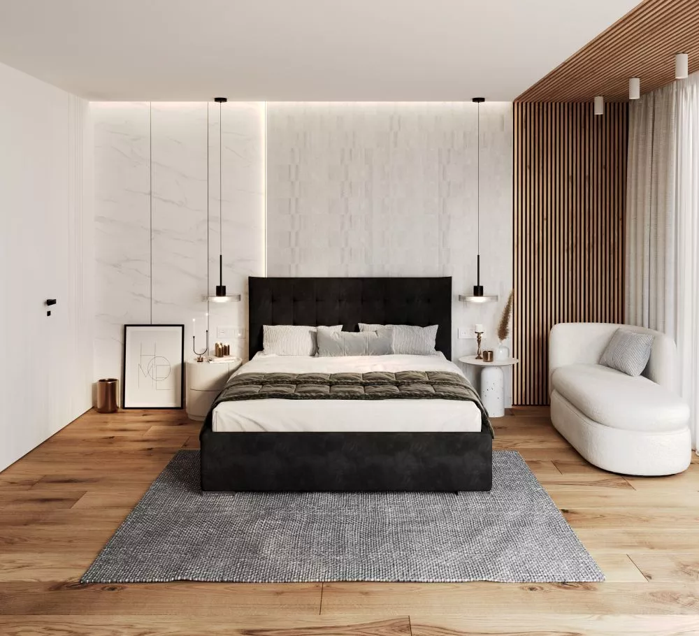 Gulta Lucerna Premium Standard ar stelāžu Guļamvietas platums: 180 cm, Guļamvietas garums: 200 cm, stelāžas tips: metāla