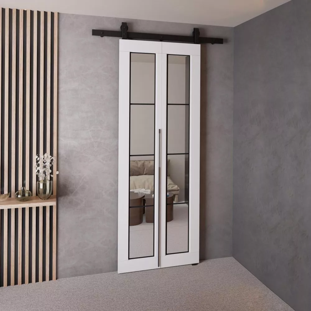 Bīdāmās durvis Qudio Loft-5 · Balts · 66 × 205 cm