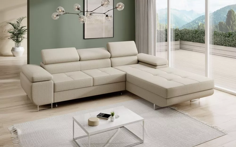 Dīvāns Corner 270 standard · Krēma · 200 × 277 × 90 cm