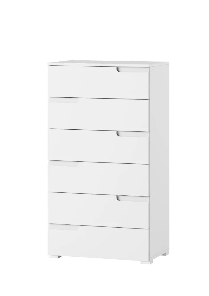 Kumode Selene 3 · Balts · 65 × 40 × 119 cm