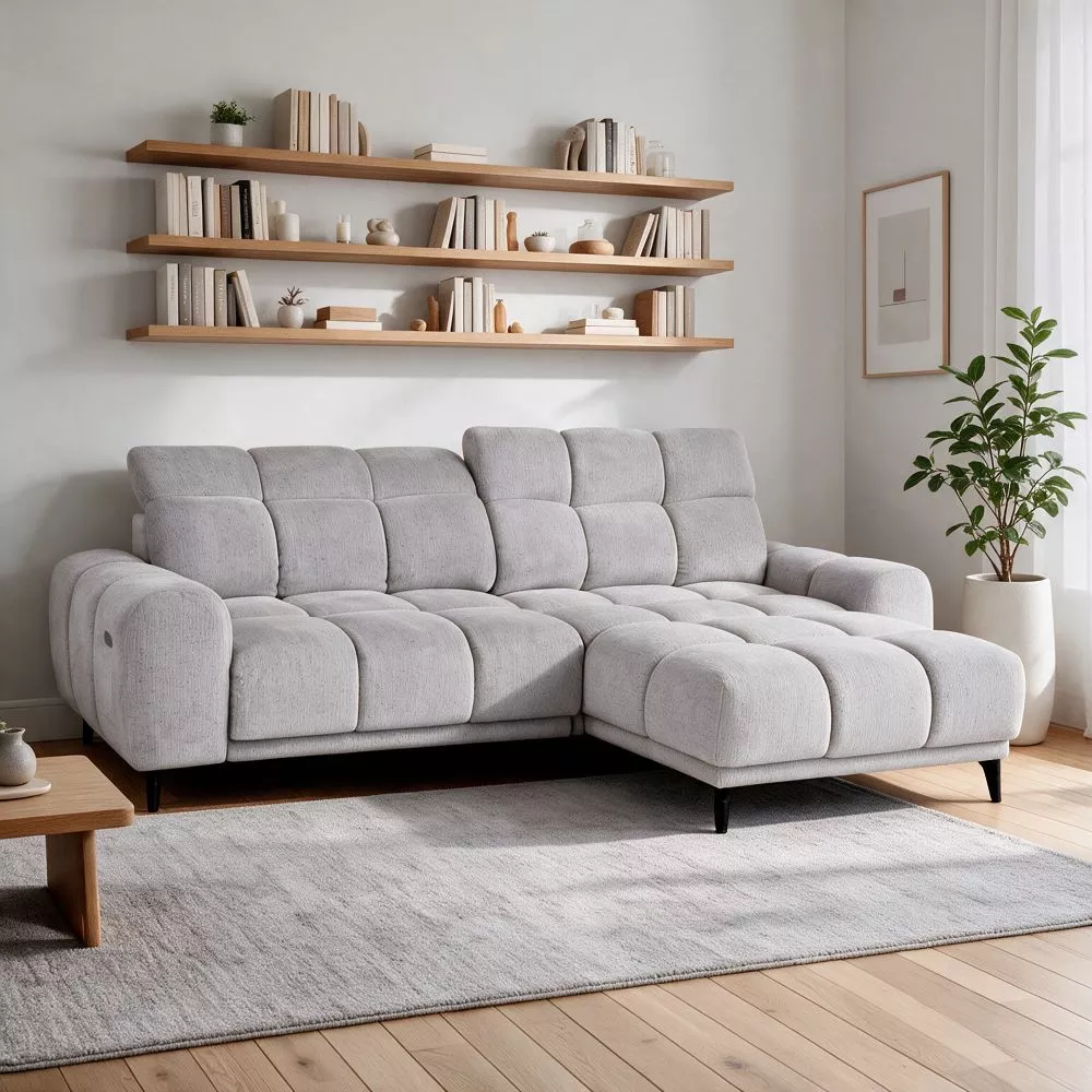 Dīvāns Monza Mini Electric Standard · Pelēks · 182 × 275 × 85 cm