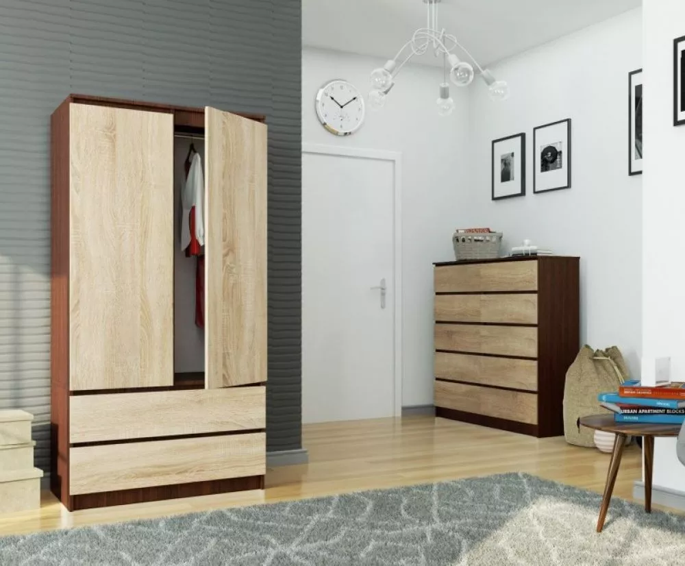 Skapis S902D2SZ · 90 × 51 × 180 cm