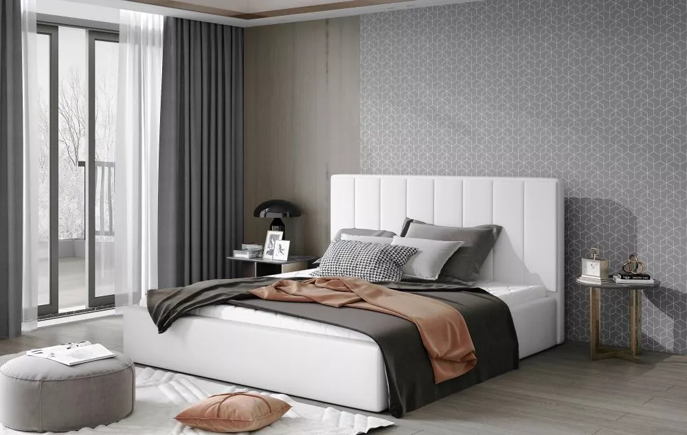 Gulta Audrey Basic Standard ar stelāžu Guļamvietas platums: 200 cm, Guļamvietas garums: 200 cm, stelāžas tips: koka, · B