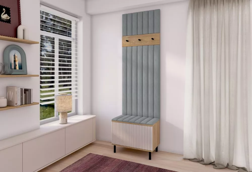 Apavu plaukts Bello 6 Trinity Korpusa krāsa: ozols cremona + kašmira, · 70 × 235 × 40 cm