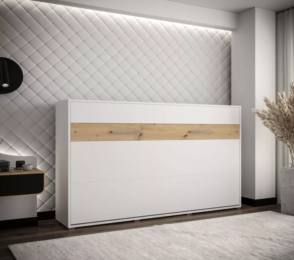 Gulta Home H ar stelāžu Guļamvietas platums: 120 cm, Korpusa krāsa: balts, Guļamvietas garums: 200 cm, stelāžas tips: ar