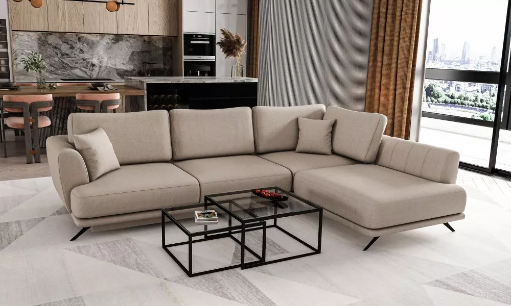 Dīvāns Larde Comfort Standard · Krēma · 178 × 280 × 90 cm
