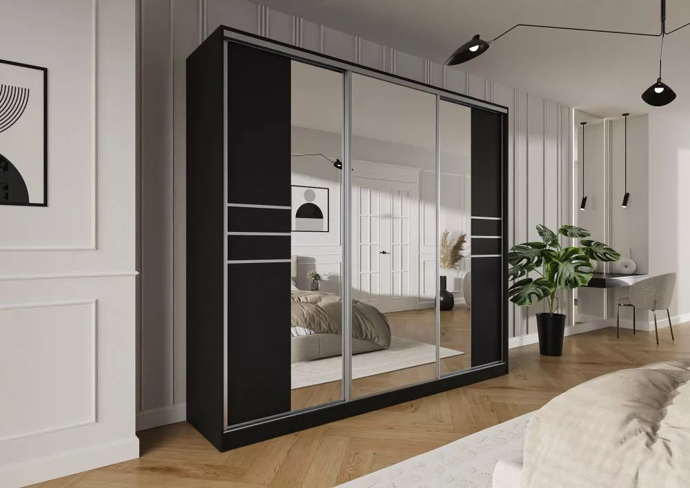 Skapis Trend 8 · Melns · 275 × 60 × 245 cm