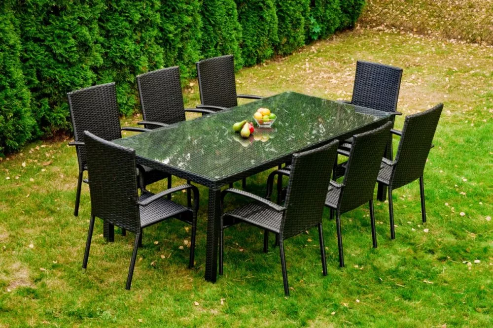Komplekts Sottile Personu skaits: 8, · Melns · 200 cm