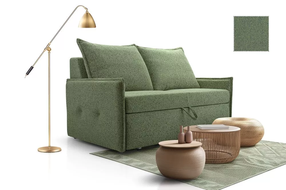 Dīvāns Vanessa Sofa Standard · Olīvu · 93 × 162 × 95 cm
