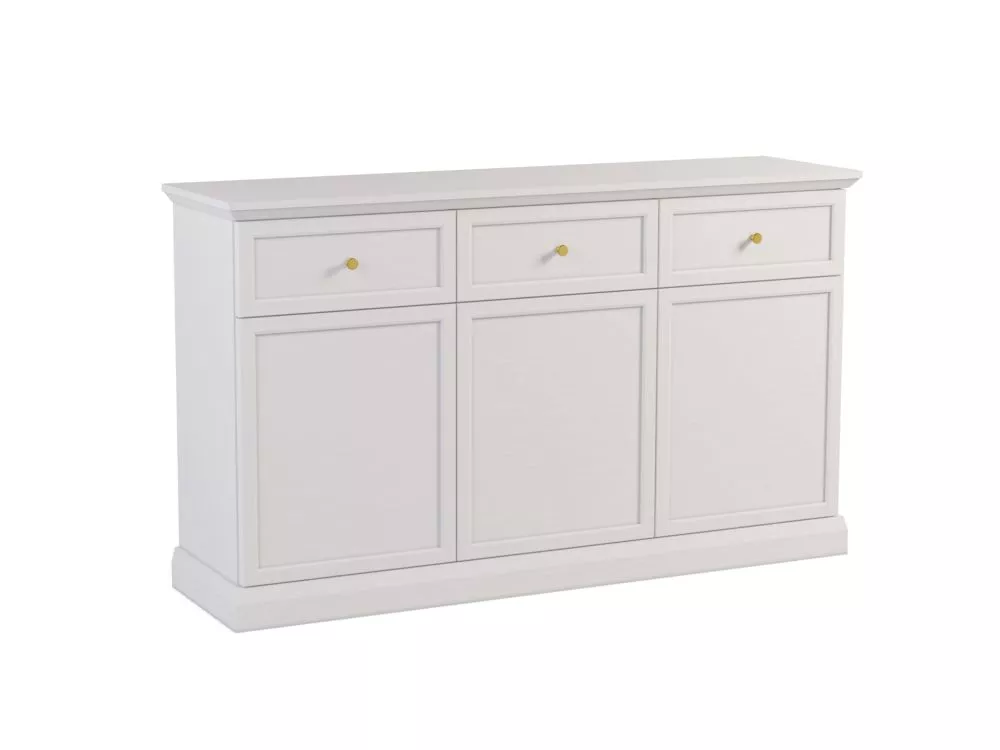 Kumode Lucca K3D3S · Balts · 146 × 40 × 86 cm