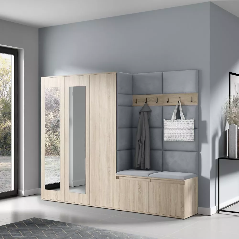 Apavu plaukts Emi 15 Trinity Korpusa krāsa: sonoma, · 235 × 185 × 40 cm