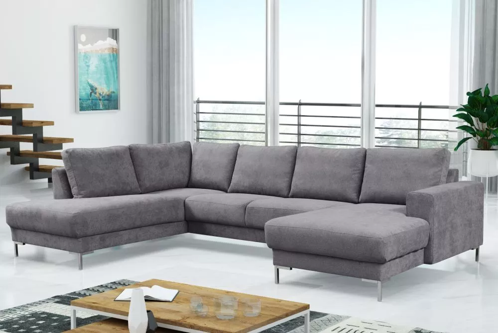 Dīvāns Silvio U Standard · Pelēks · 200 × 300 × 90 cm