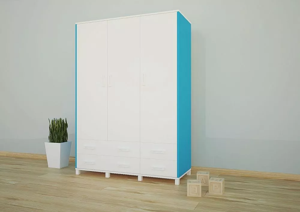 Bērnu skapis Animals SZ09-A · 132 × 54 × 187 cm
