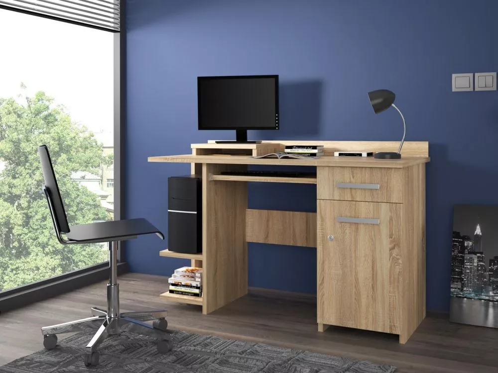 Galds Alfa Basic · Sonoma · 124 × 75 × 60 cm