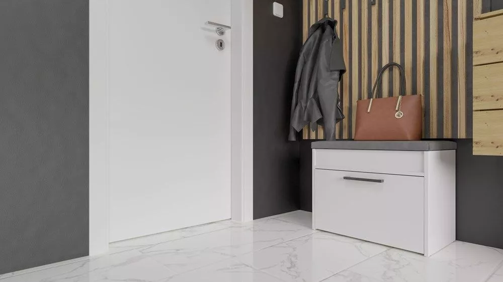 Apavu plaukts Parma mini · Balts · 60 × 49 × 35 cm