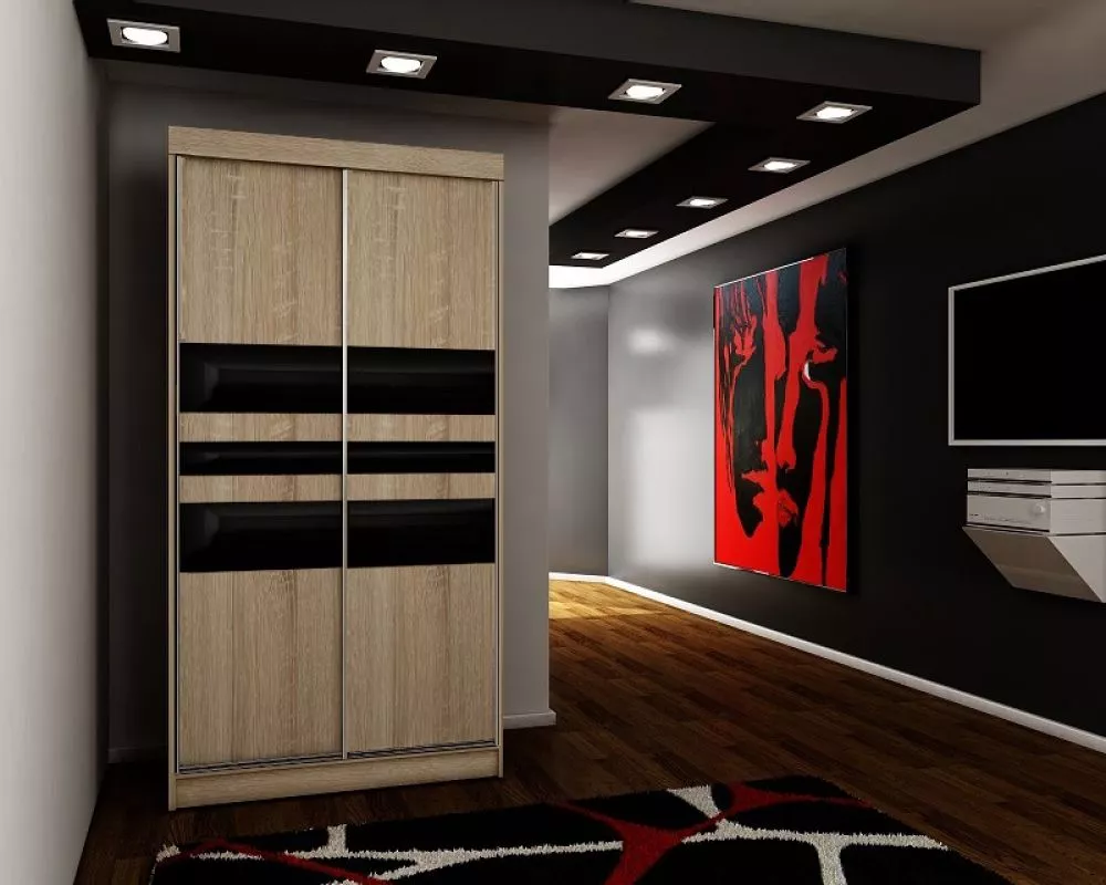 Skapis Top 17 ar LED · Ozols sonoma · 100 × 62 × 200 cm