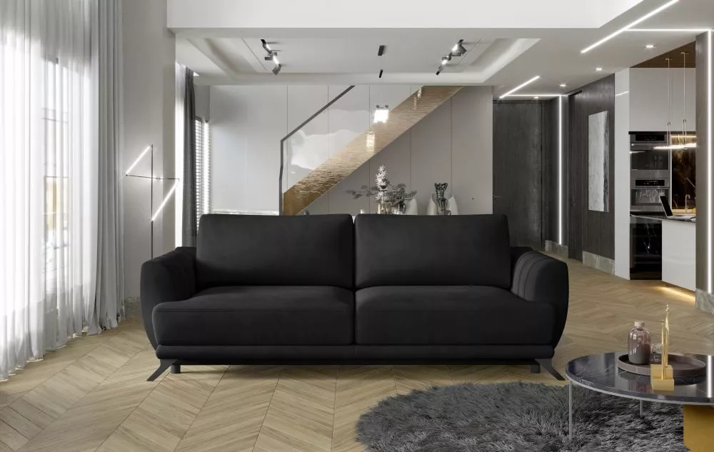 Dīvāns Megis Premium standard · Grafīts · 95 × 250 × 90 cm