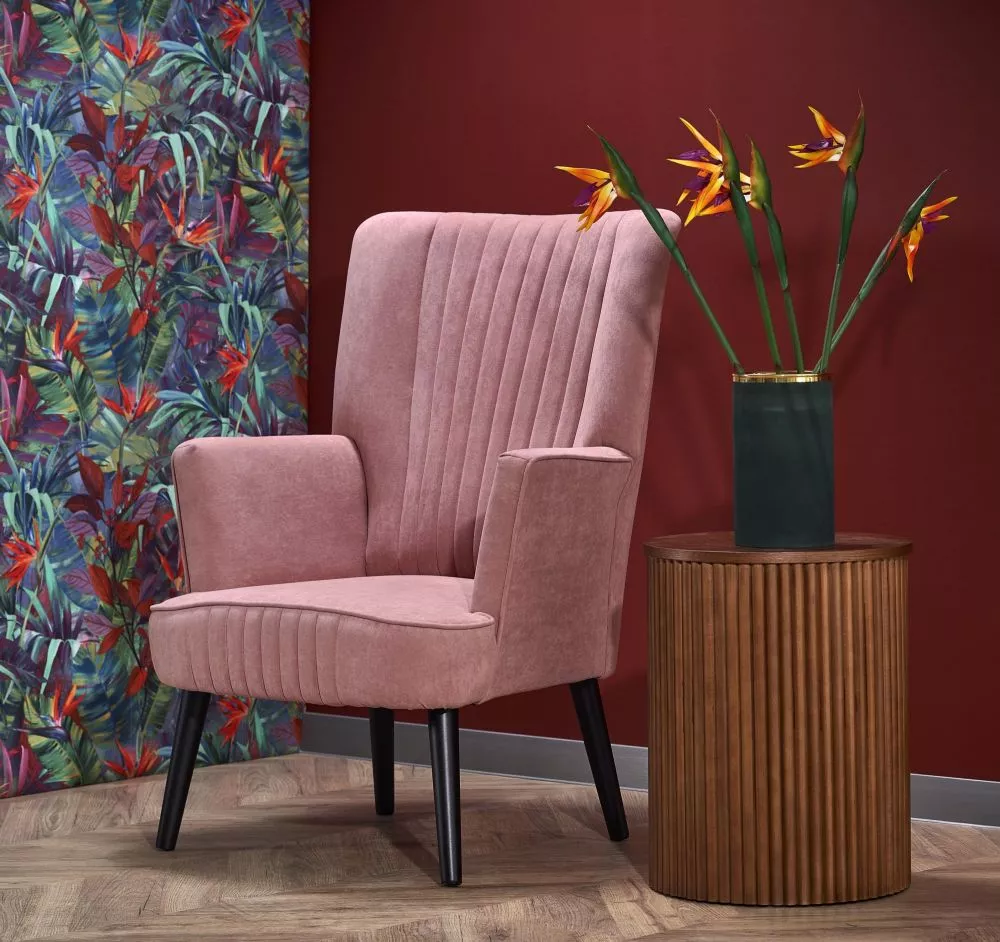 Krēsls Delgado comfort · Gaiši rozā · 100 × 75 × 70 cm