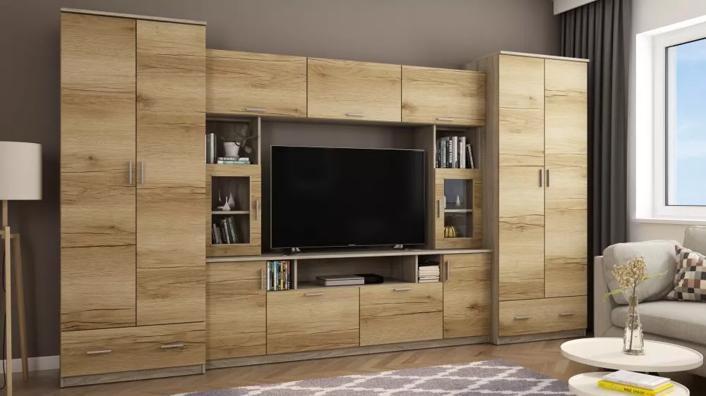 Sekcija Tajga Korpusa krāsa: gaiša sonoma, · 368 × 210 cm