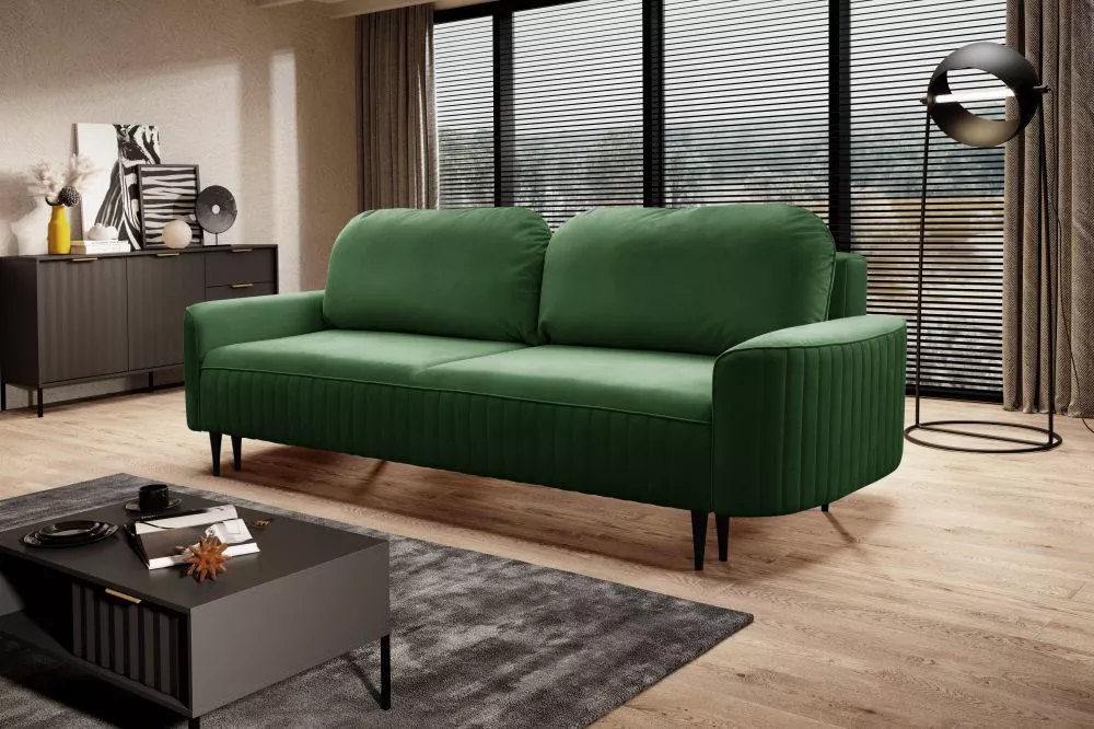 Dīvāns Vena Sofa standard · Tumši zaļš · 102 × 244 × 92 cm