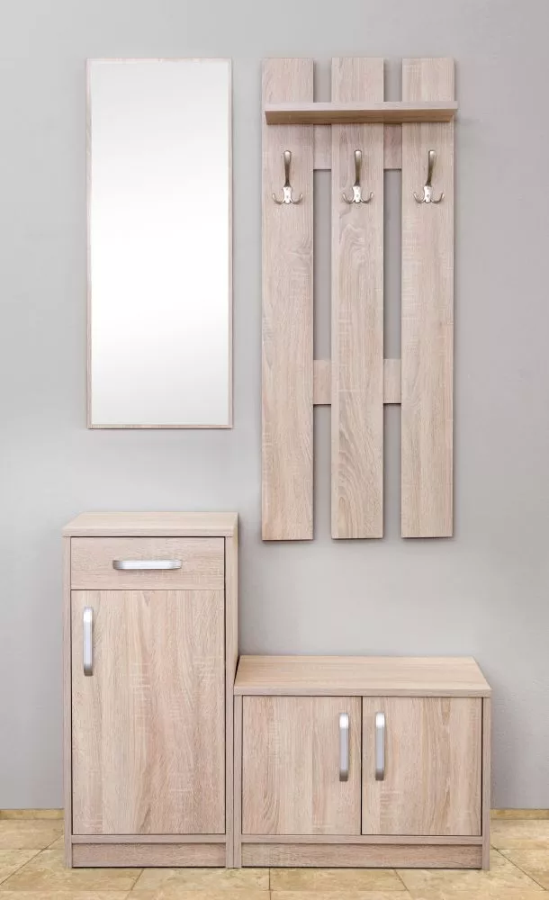 Koridora iekārta Wala Set · Ozols sonoma · 100 × 37 cm