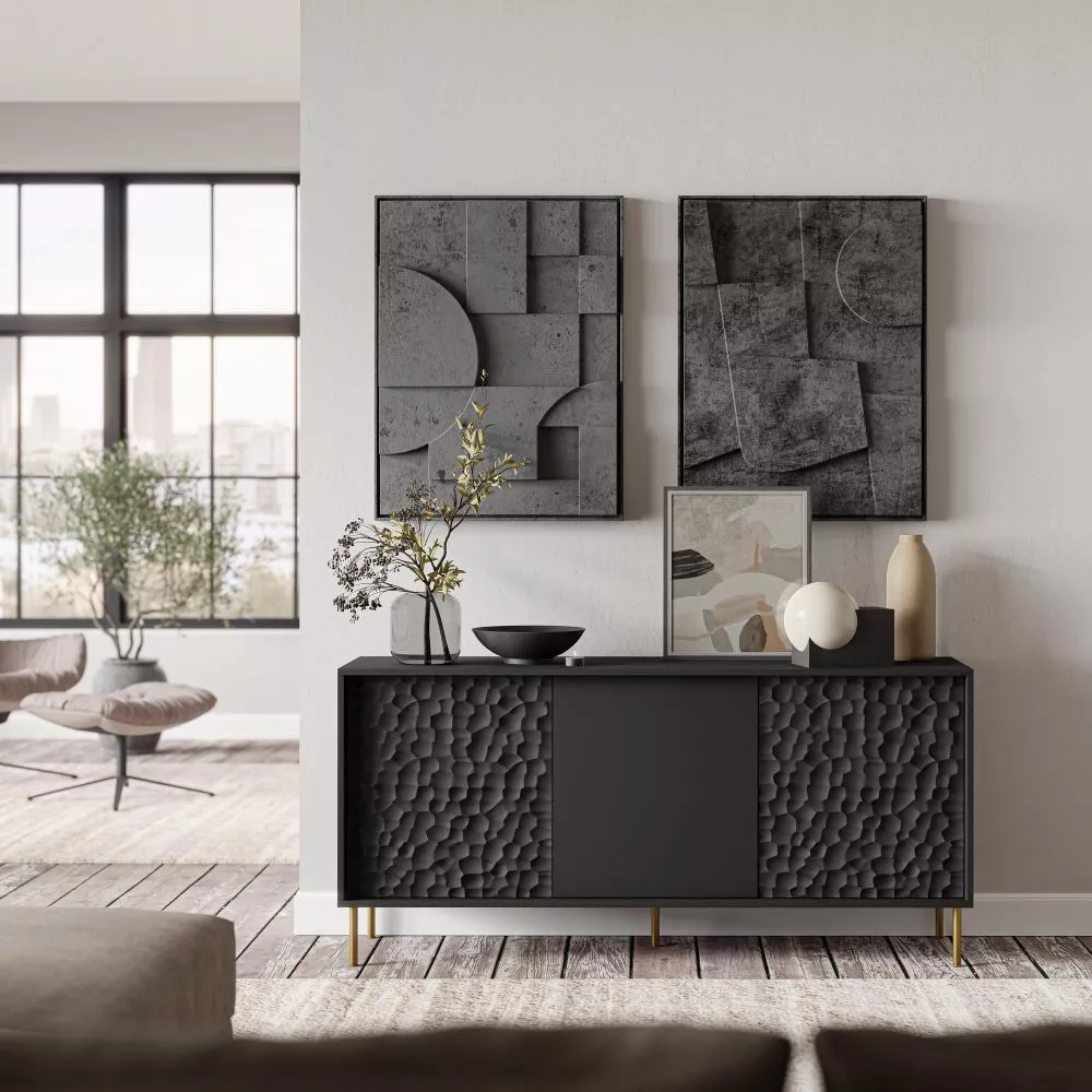 Kumode Bullet KM-1 · Melns · 155 × 41 × 73 cm