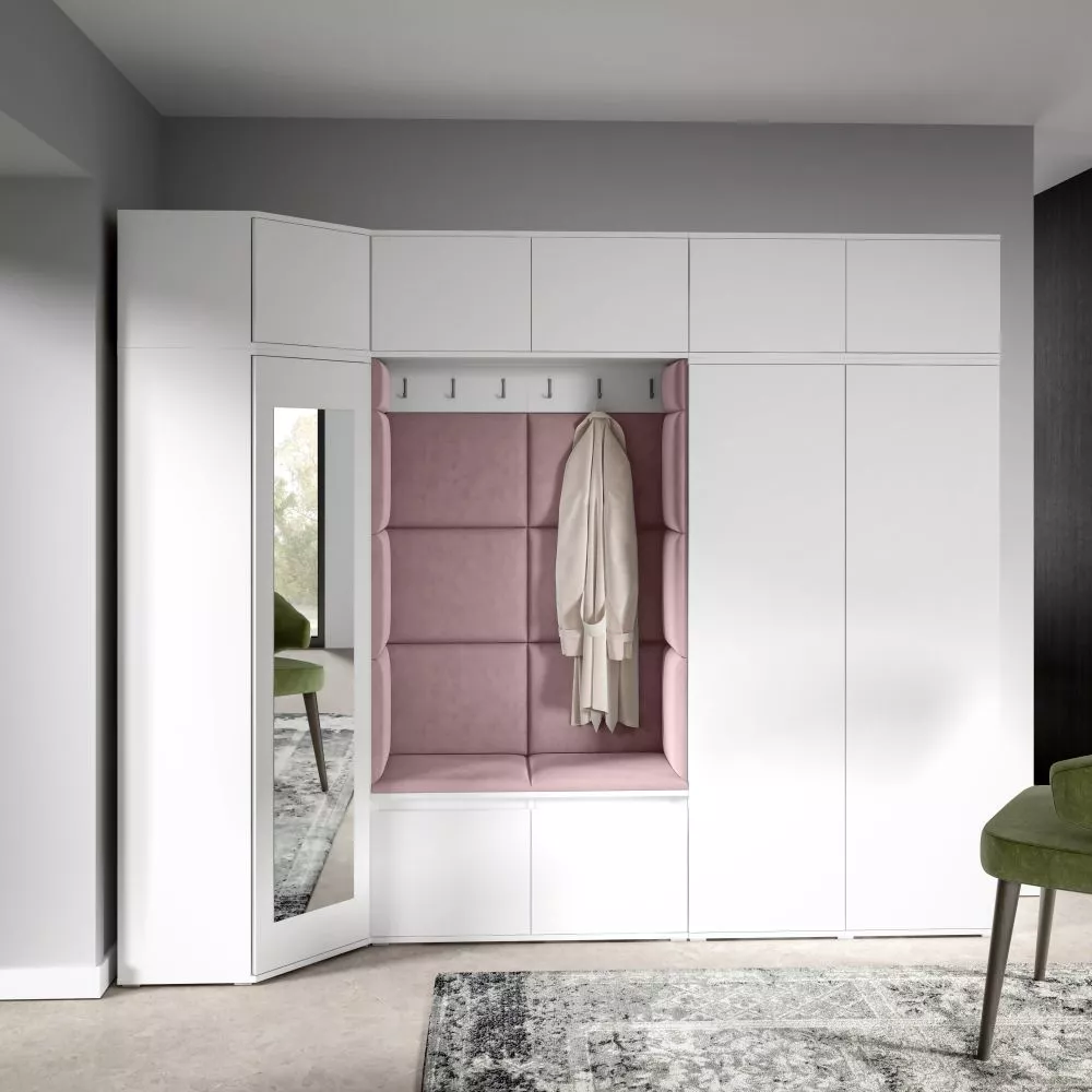 Apavu plaukts Emi 39 Trinity Korpusa krāsa: balts, · 260 × 225 × 70 cm