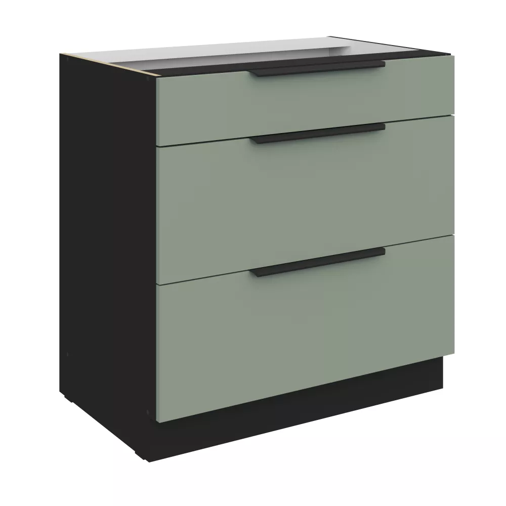 Virtuves skapis Aria Aquamarine 80 D 3S BB
