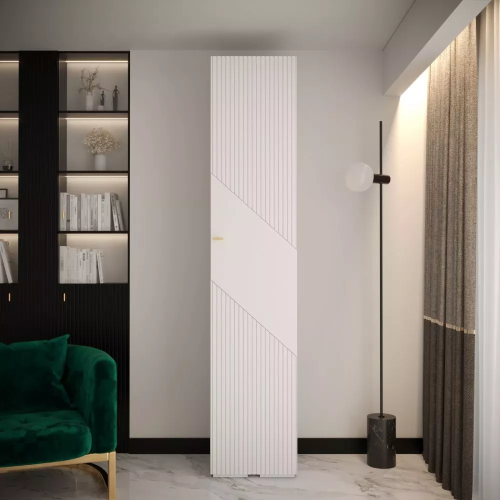 Skapis Manhattan Ryfel 2 · Balts · 50 × 47 × 236.7 cm
