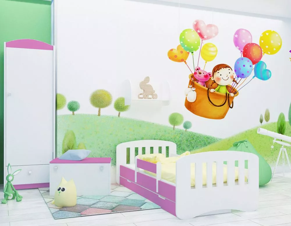 Bērnu gulta Happy Design Sczebelki L04 160x80 ar stelāžu Guļamvietas platums: 80 cm, Guļamvietas garums: 160 cm, · 92 × 
