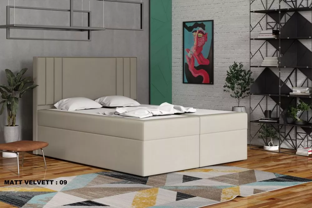 Gulta Cosmo Premium Standard Guļamvietas platums: 140 cm, Guļamvietas garums: 200 cm, · Krēms · 142 × 210 × 120 cm