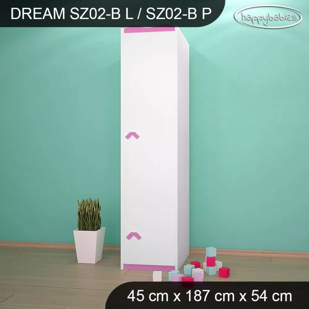 Bērnu skapis Dream SZ02-B · 45 × 54 × 187 cm
