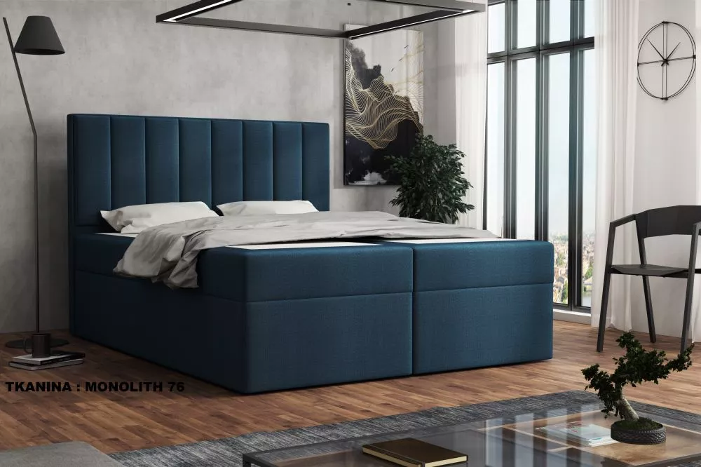 Gulta Silmo Standard Guļamvietas platums: 90 cm, Guļamvietas garums: 200 cm, · Zils · 92 × 210 × 120 cm
