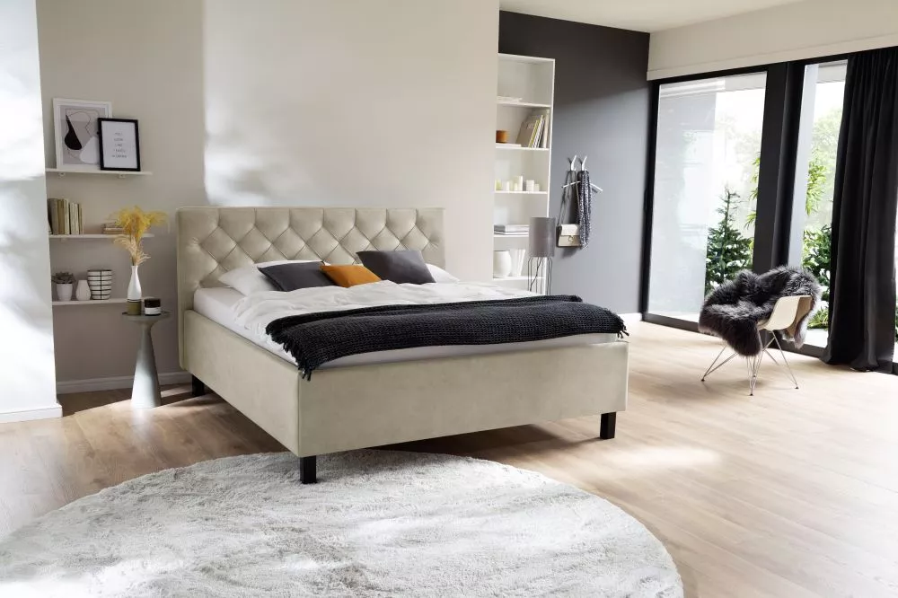 Gulta San Remo Black Standard 160x200 ar stelāžām Guļamvietas platums: 160 cm, Guļamvietas garums: 200 cm, stelāžas tips