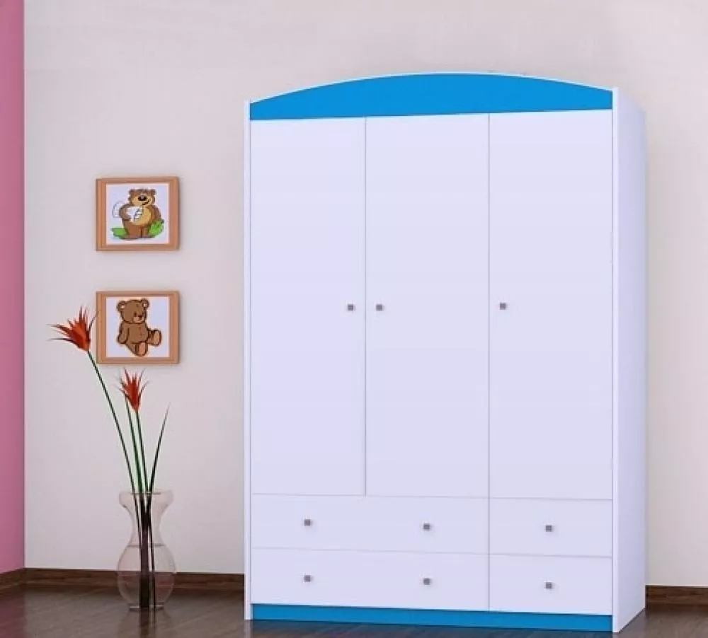 Bērnu skapis Happy SZ09-A · 132 × 54 × 187 cm