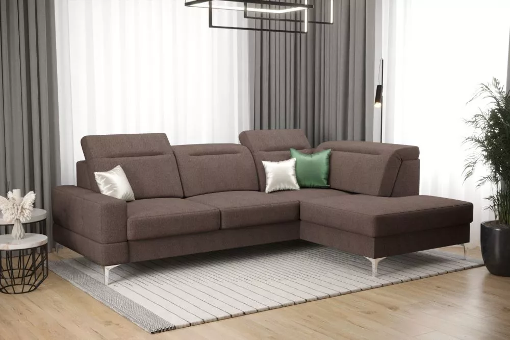 Dīvāns Malibu Mini standard · Tumši brūns · 180 × 250 × 90 cm