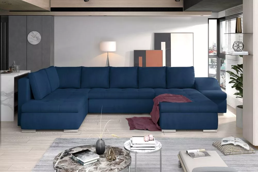 Dīvāns Giovanni Lux standard · Zils · 200 × 340 × 88 cm