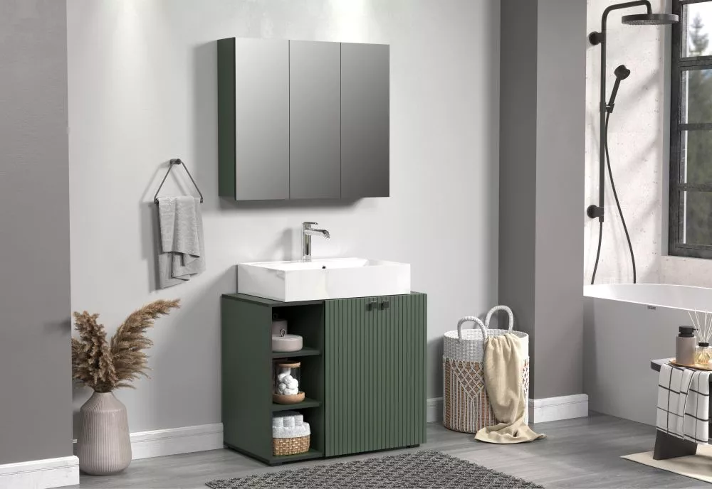 Vannas istabas komplekts Pure Green Set 3 · Zaļš · 186 × 90 × 53 cm