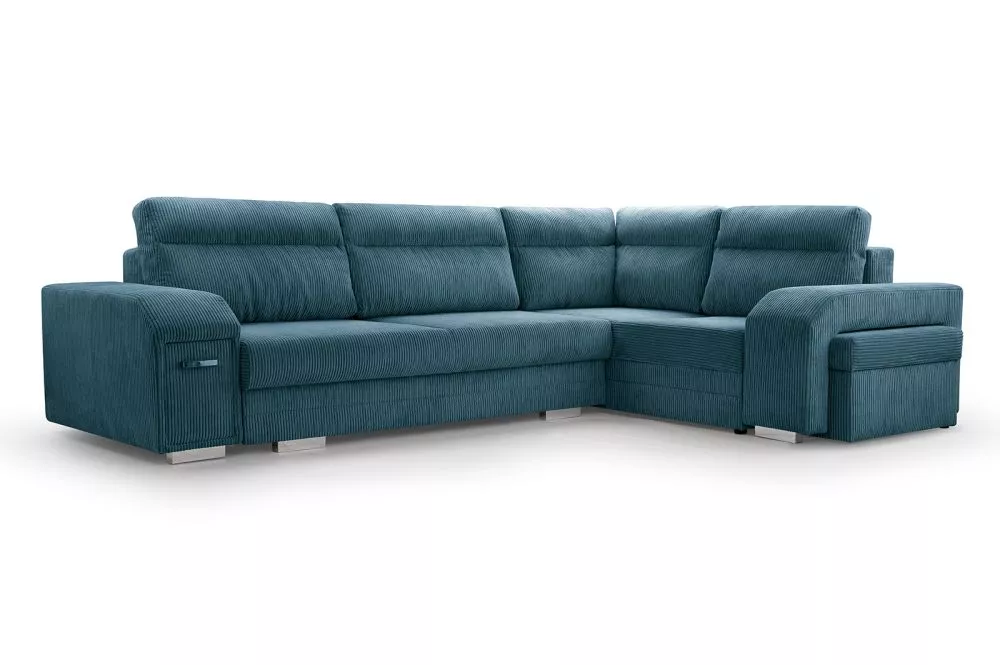Dīvāns Alvares Standard · Tirkīzs · 205 × 305 × 90 cm
